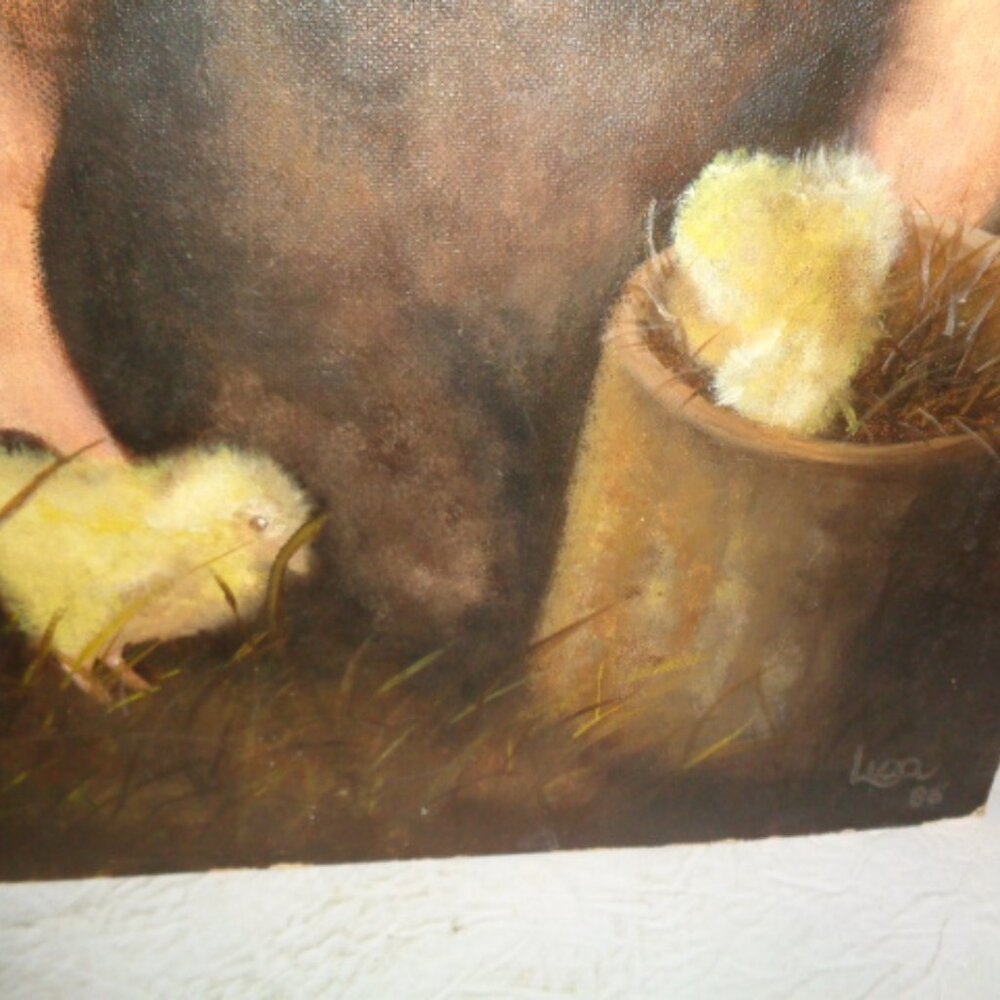 Vintage Oil Painting On Canvas Board, Signed By The Artist 20 x 16" - Picture 3 of 5